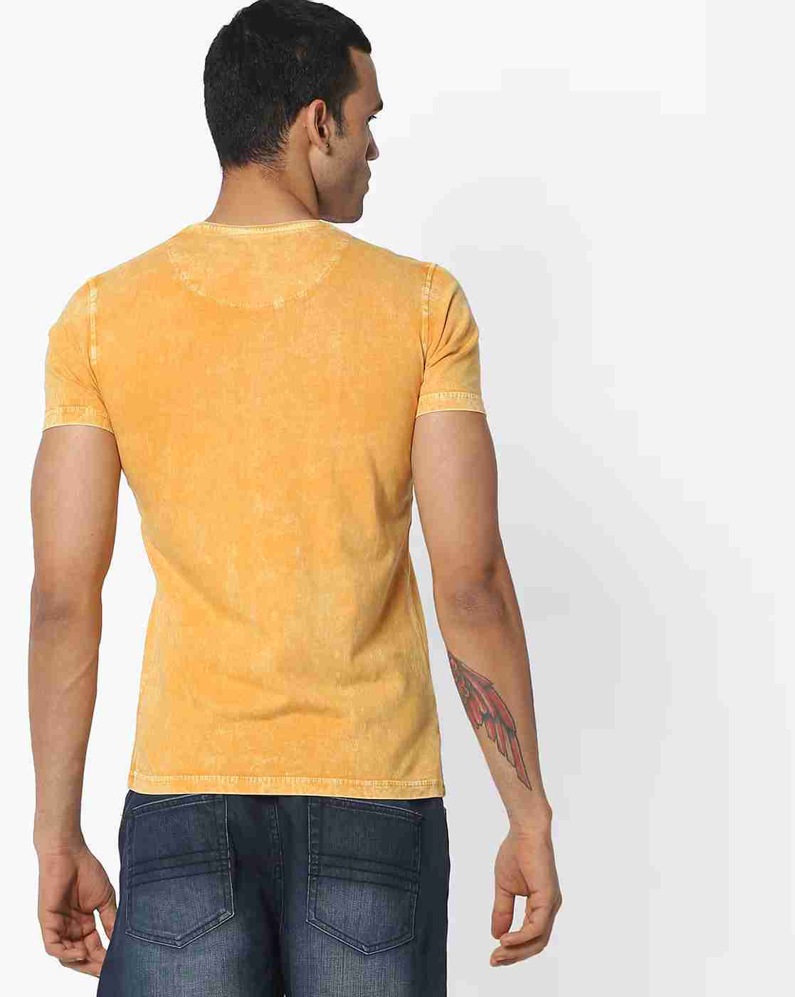 DUKE | Slim Fit Washed Crew-Neck T-shirt|2