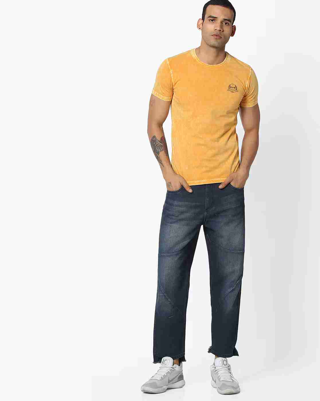 DUKE | Slim Fit Washed Crew-Neck T-shirt|3
