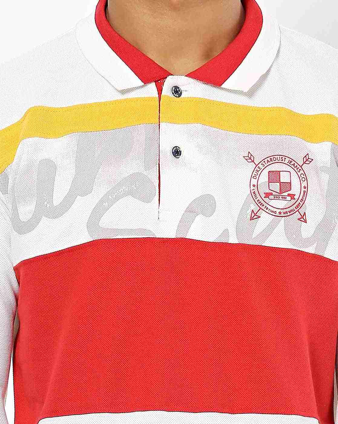 DUKE | Colourblock Polo T-shirt|4