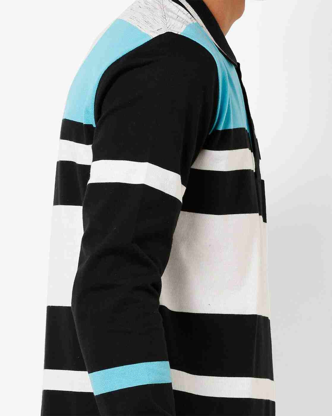 DUKE | Colourblock Polo T-shirt with Contrast Yoke|5