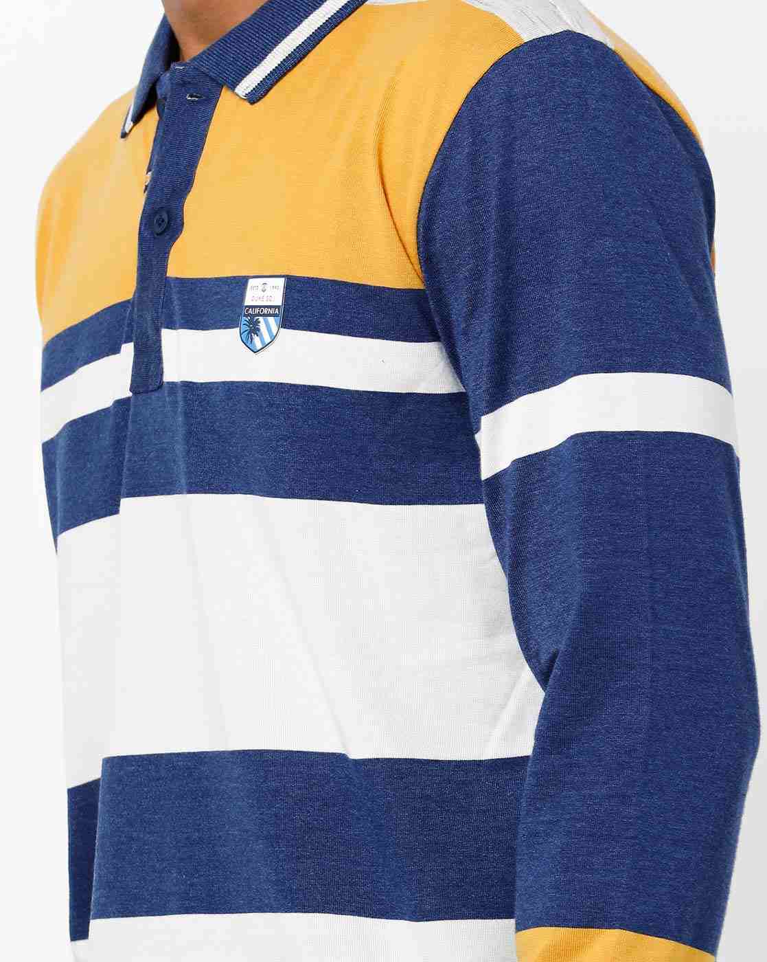 DUKE | Colourblock Polo T-shirt with Contrast Yoke|5