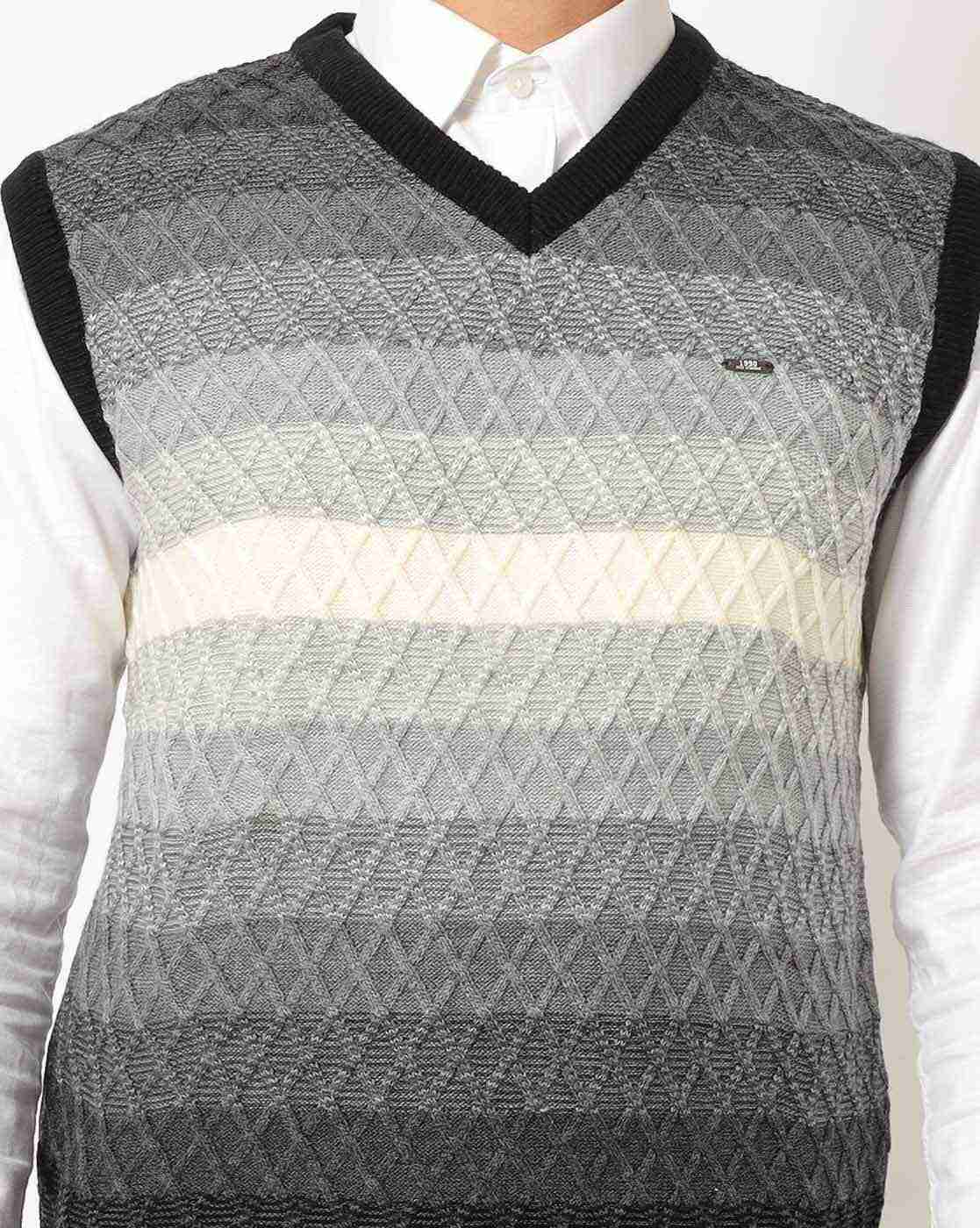 DUKE | Textured V-neck Pullovers|2