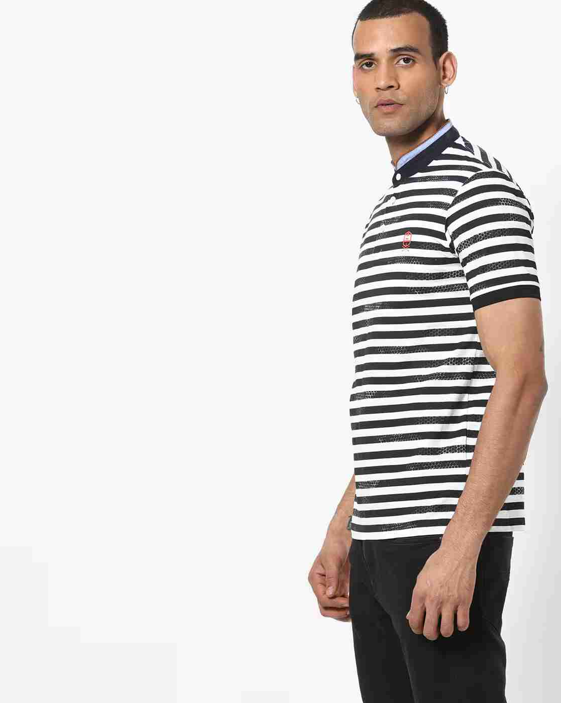 DUKE | Striped Slim Fit Polo T-shirt|1
