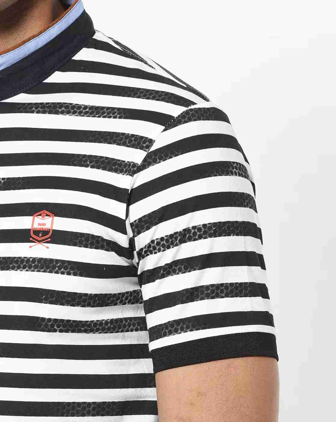 DUKE | Striped Slim Fit Polo T-shirt|5