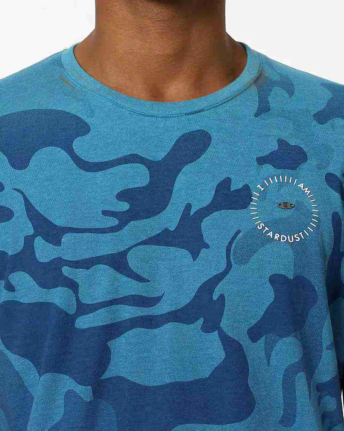 DUKE | Camouflage Print Slim Fit Crew-Neck T-shirt|4