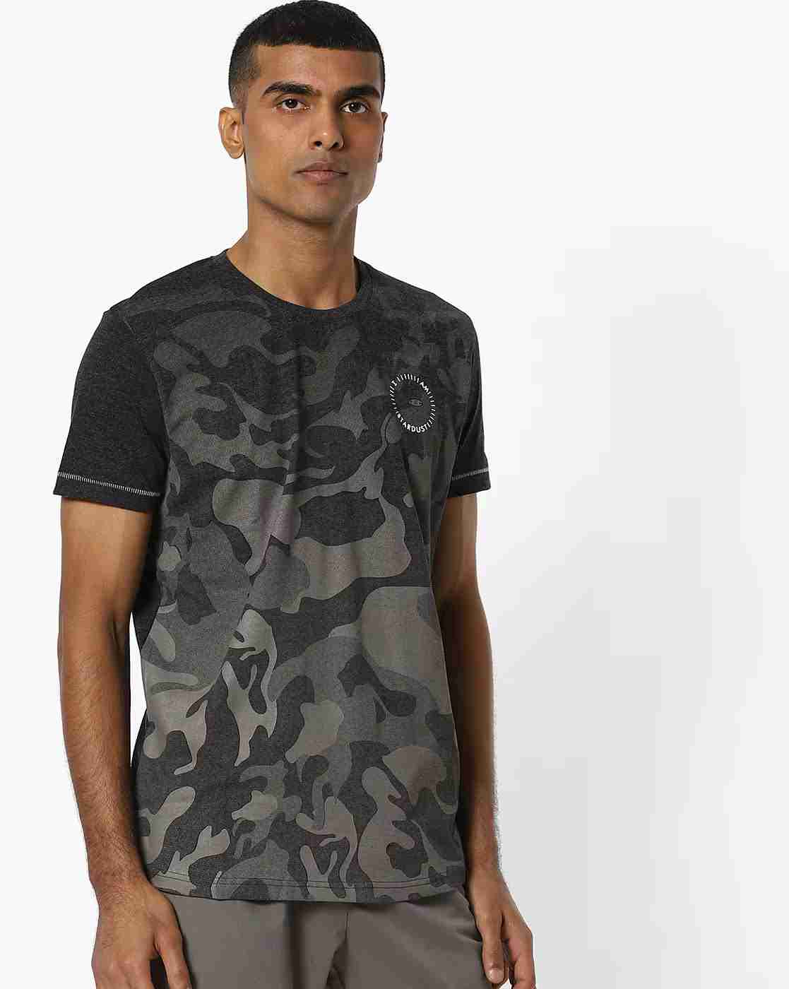 DUKE | Camouflage Print Slim Fit Crew-Neck T-shirt|0