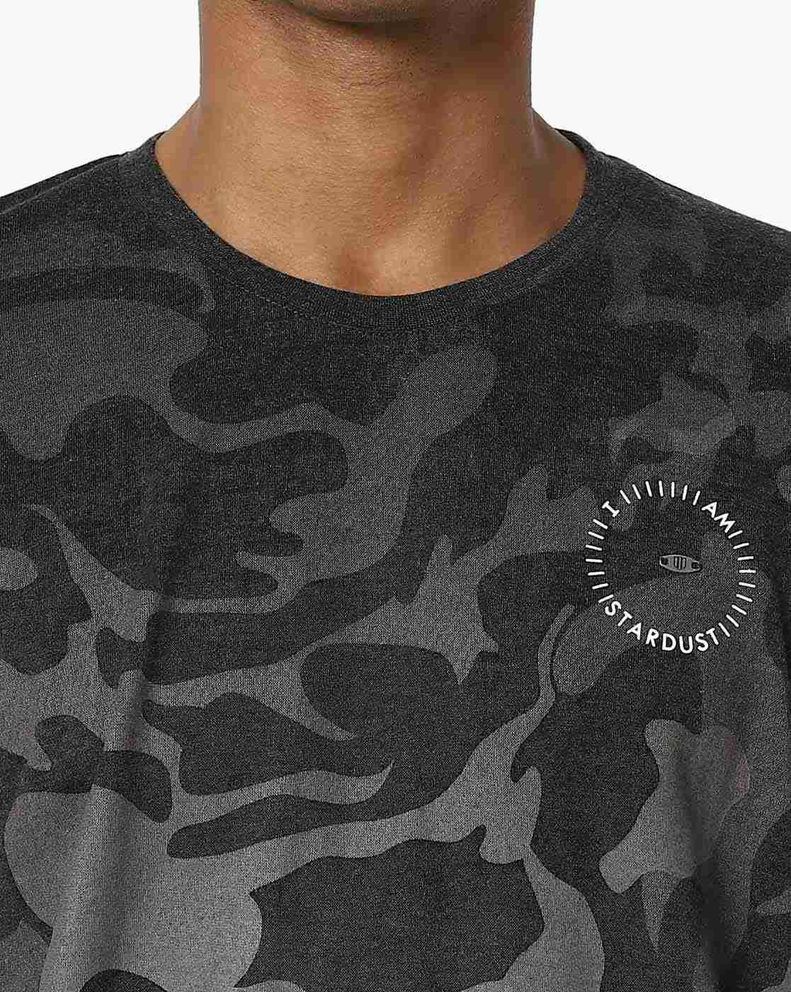 DUKE | Camouflage Print Slim Fit Crew-Neck T-shirt|4