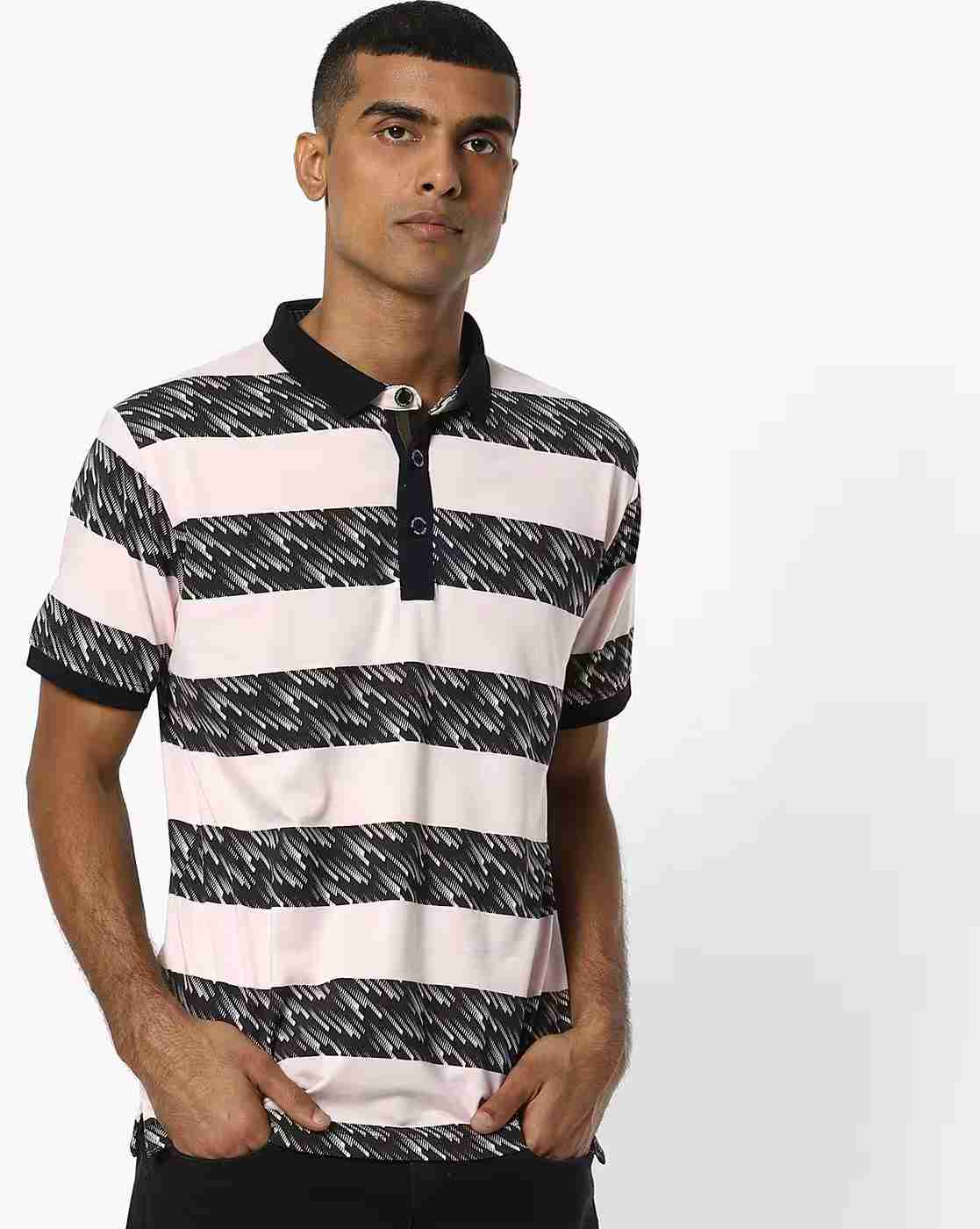 DUKE | Striped Slim Fit Polo T-shirt|0