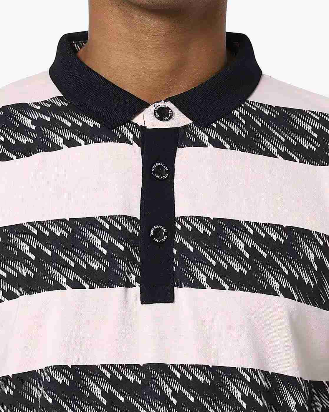 DUKE | Striped Slim Fit Polo T-shirt|4