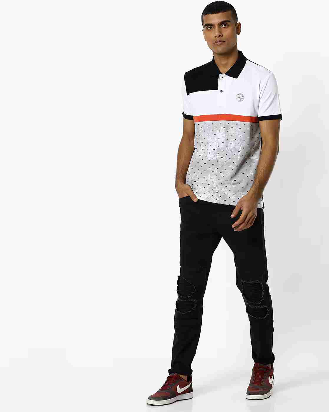 DUKE | Colourblock Slim Fit Polo T-shirt|3