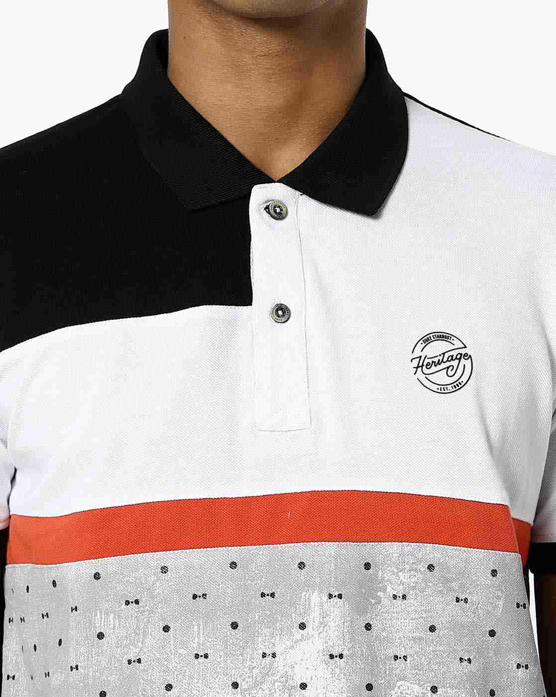 DUKE | Colourblock Slim Fit Polo T-shirt|4