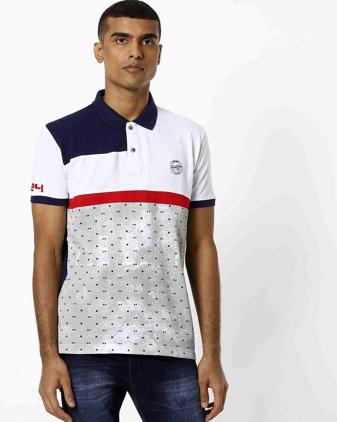 Colourblock Slim Fit Polo T-shirt
