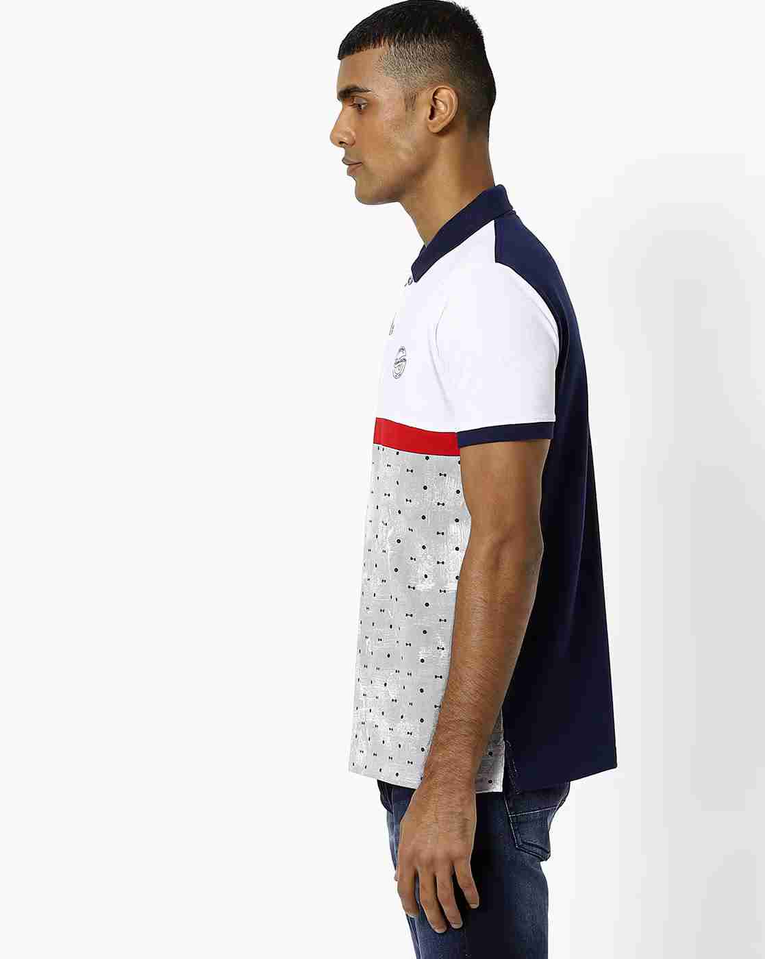 DUKE | Colourblock Slim Fit Polo T-shirt|1