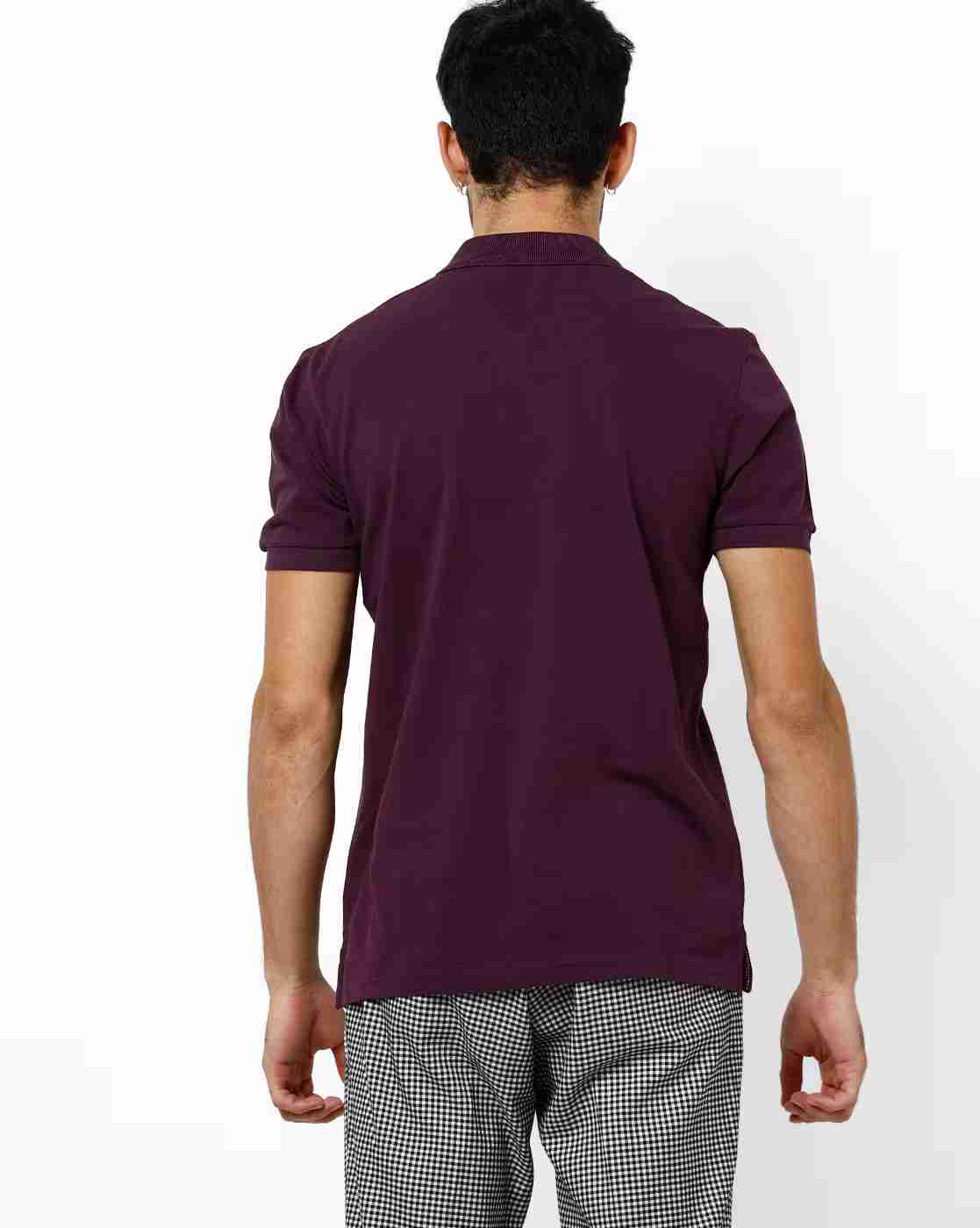 DUKE | Typographic Print Slim Fit Polo T-shirt|2