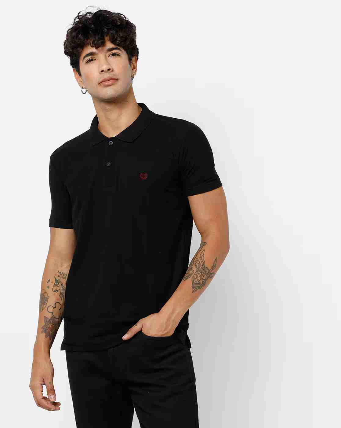 DUKE | Slim Fit Polo T-shirt with Vented Hemline|0