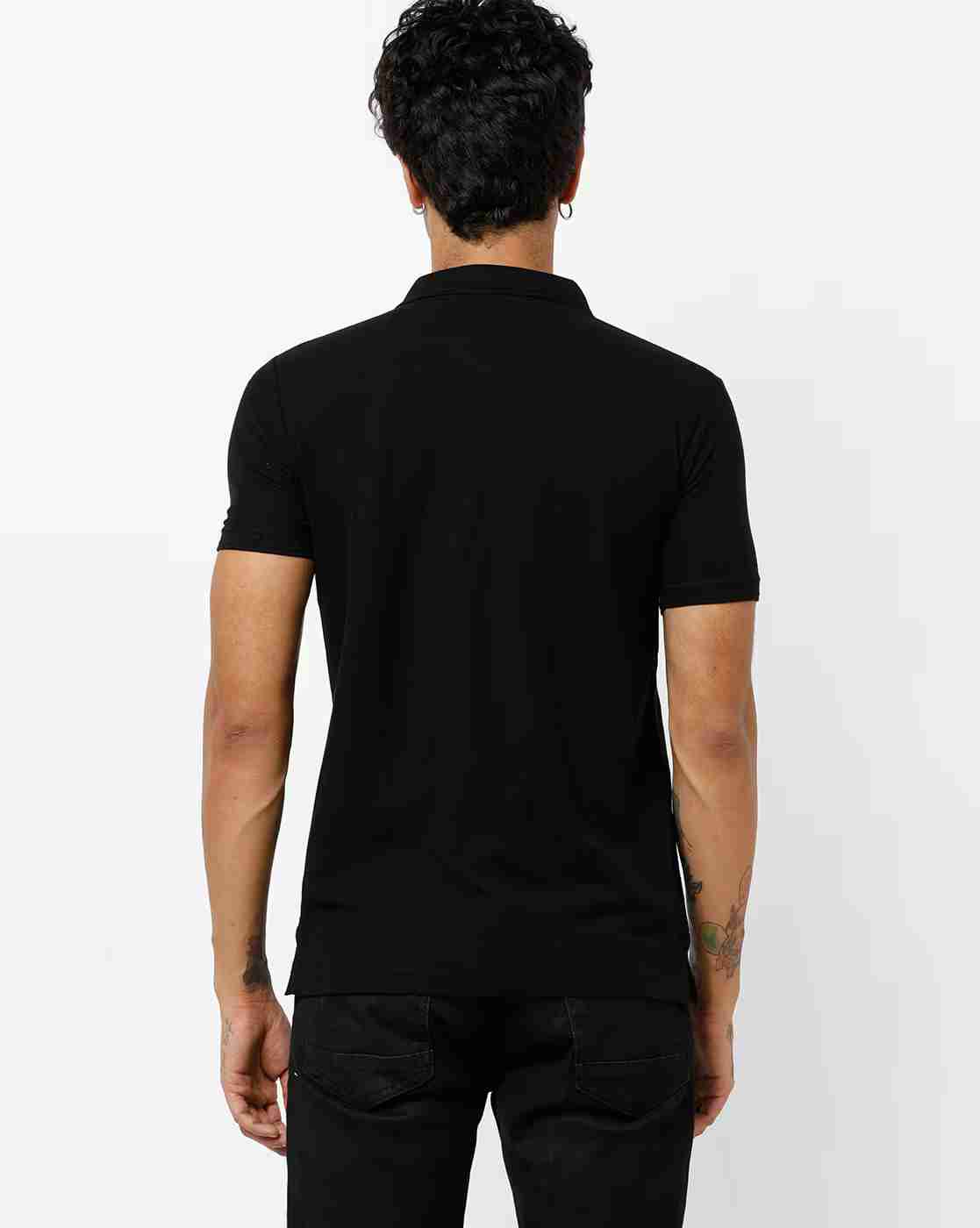 DUKE | Slim Fit Polo T-shirt with Vented Hemline|2