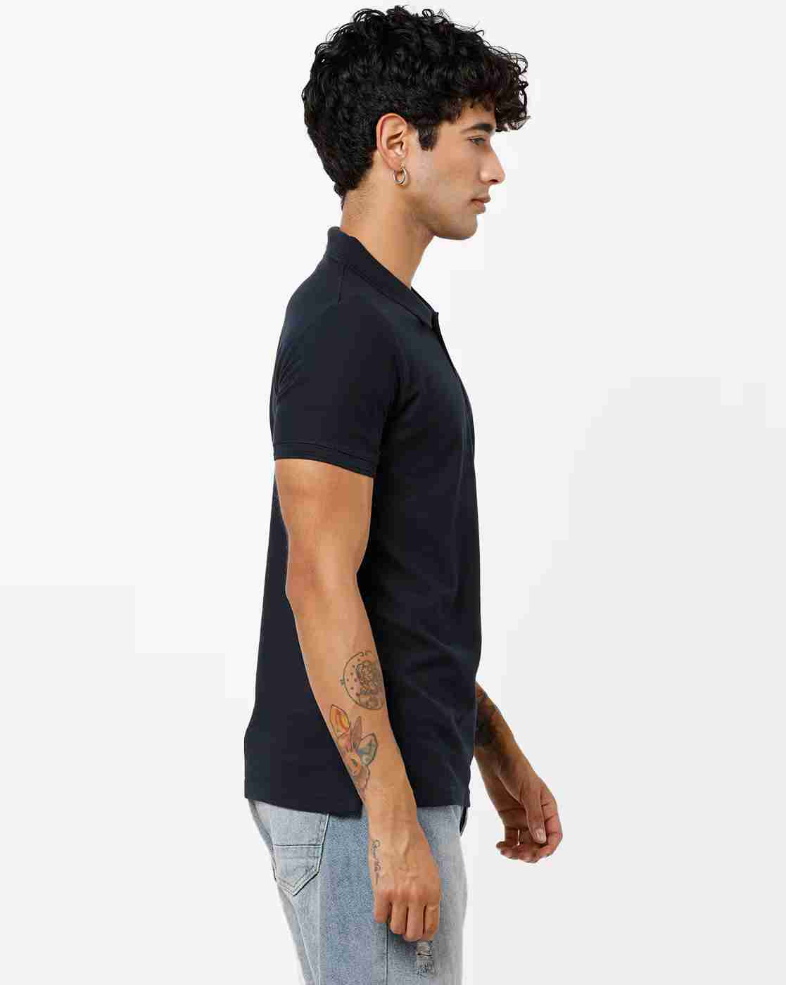 DUKE | Slim Fit Polo T-shirt with Vented Hemline|1