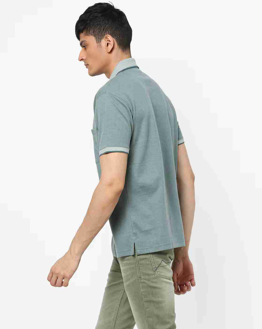 DUKE | Heathered Polo T-shirt with Patch Pocket|1