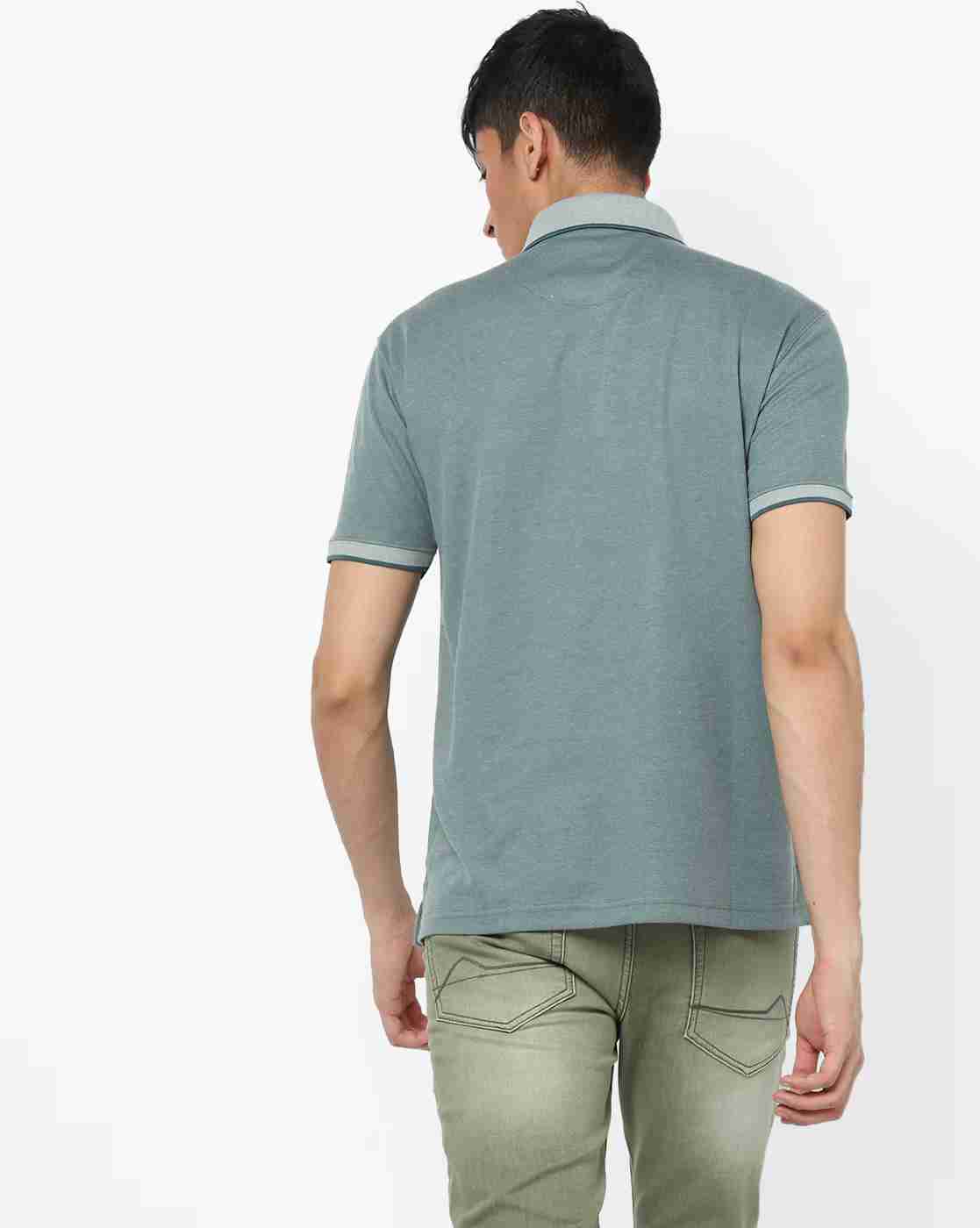 DUKE | Heathered Polo T-shirt with Patch Pocket|2
