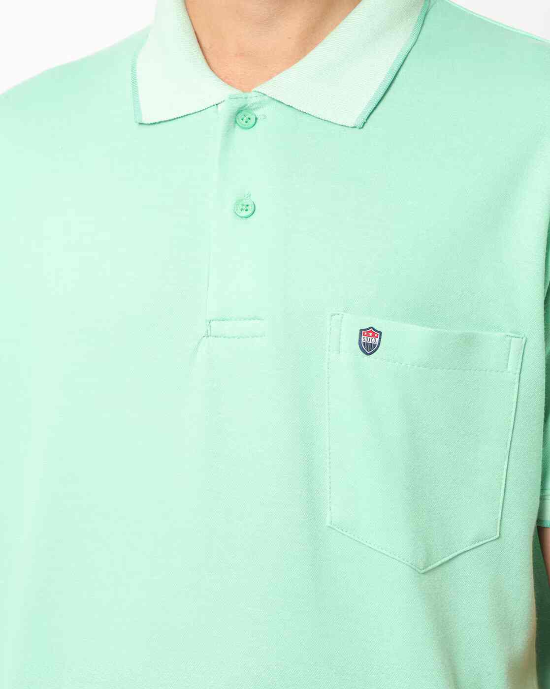 DUKE | Solid Pocket Polo T-shirt|3