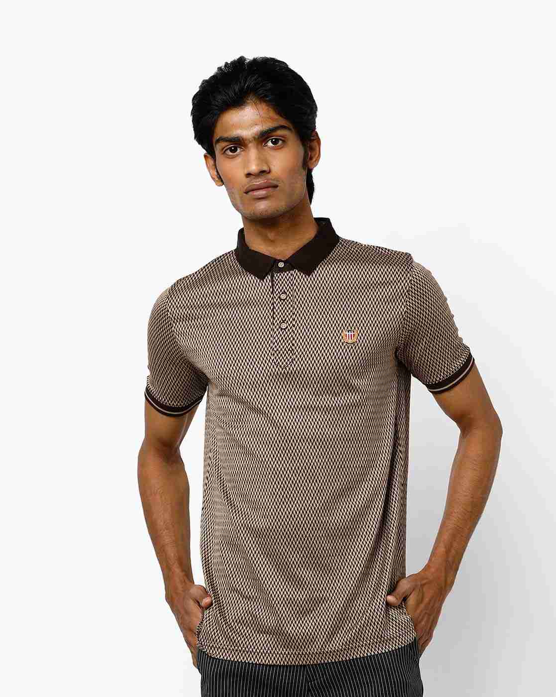 Printed Slim Fit Polo T-shirt
