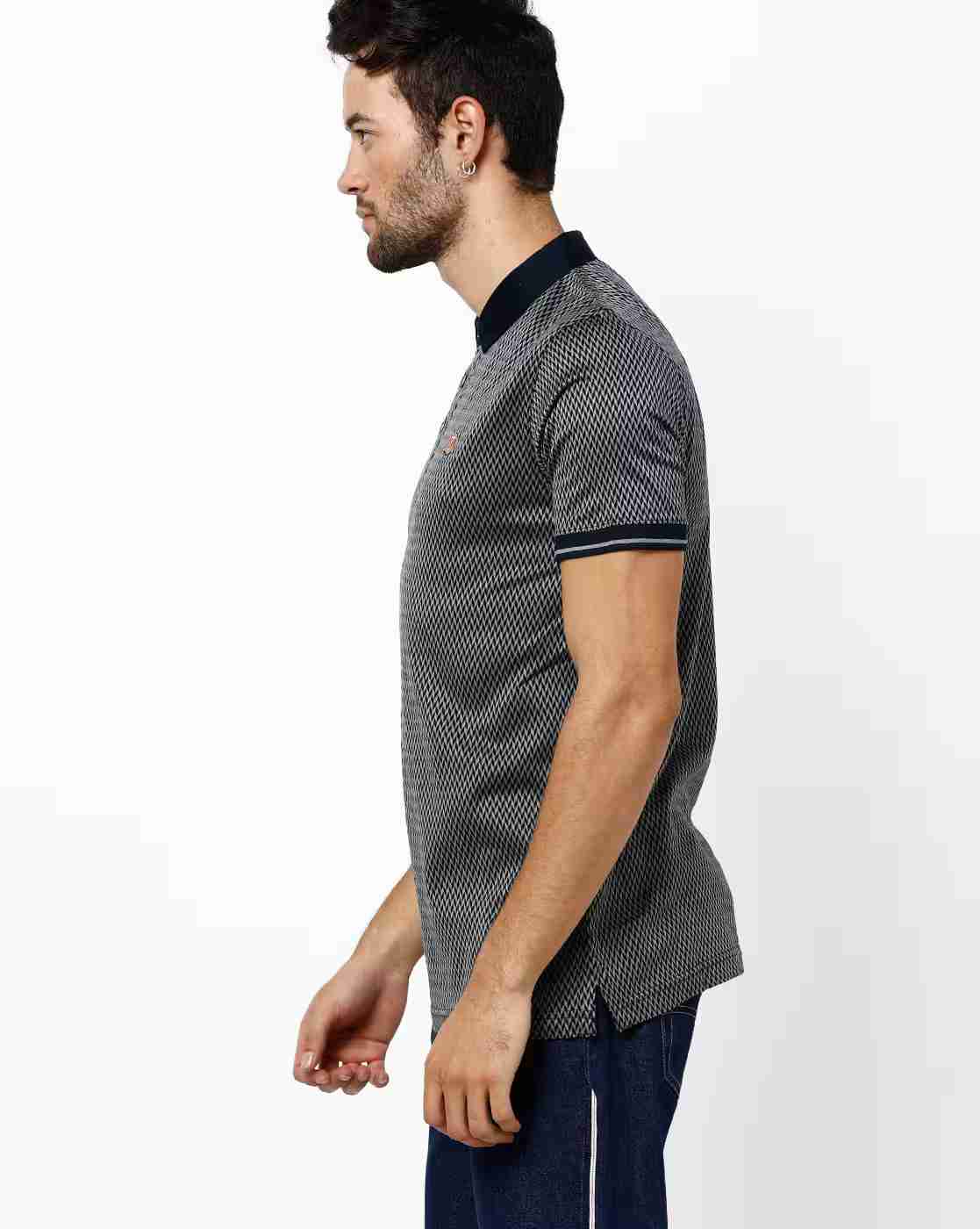 DUKE | Printed Slim Fit Polo T-shirt|1