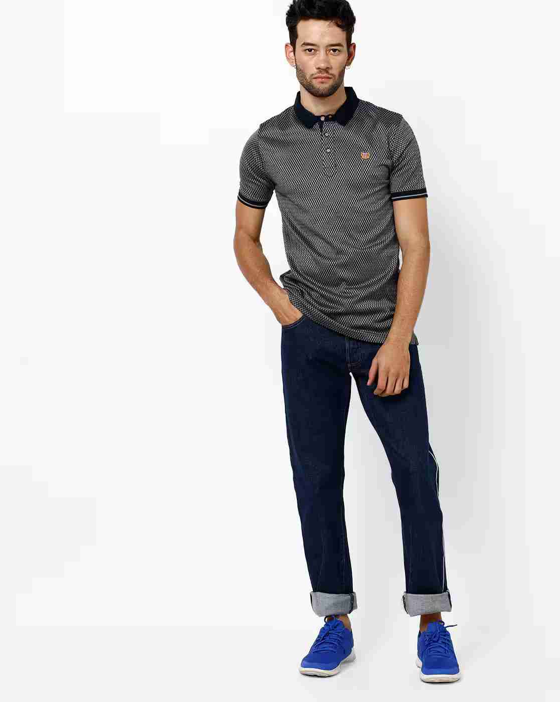 DUKE | Printed Slim Fit Polo T-shirt|3