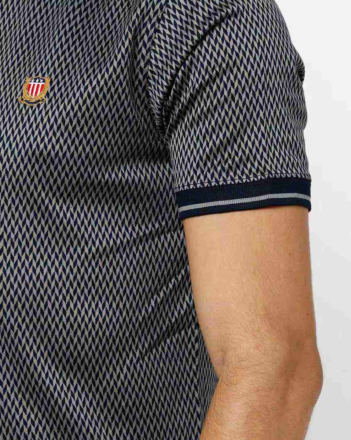 DUKE | Printed Slim Fit Polo T-shirt|5