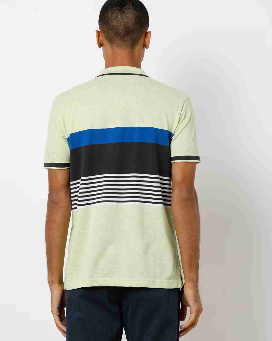 DUKE | Colourblock Striped Polo T-shirt|1