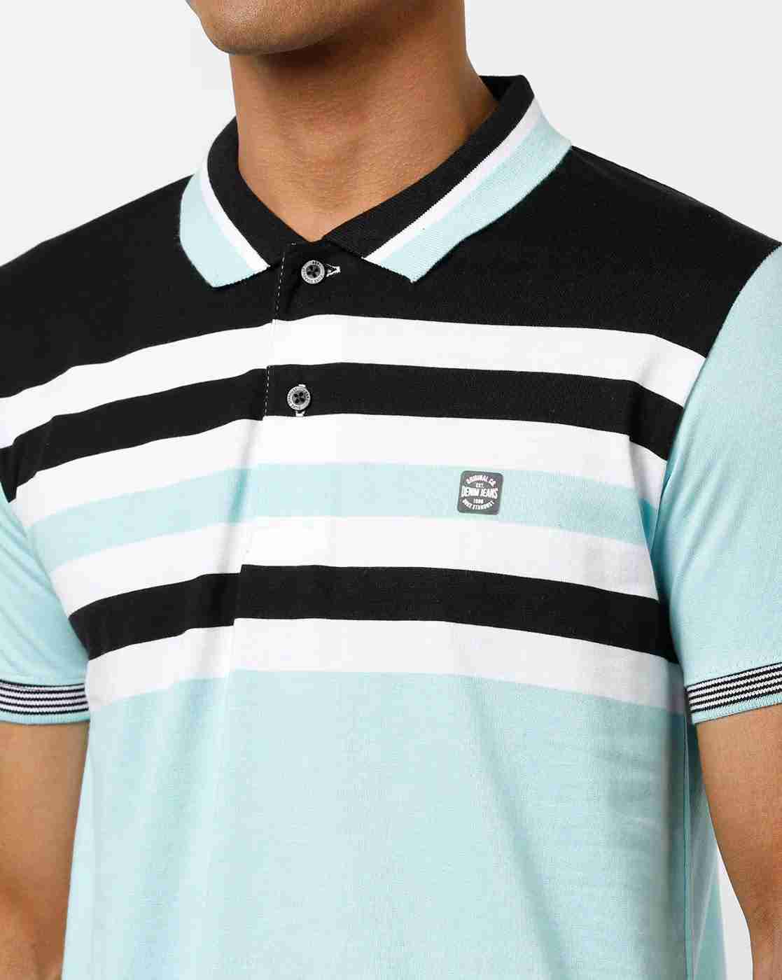 DUKE | Slim Fit Pocket Polo T-shirt with Stripes|2
