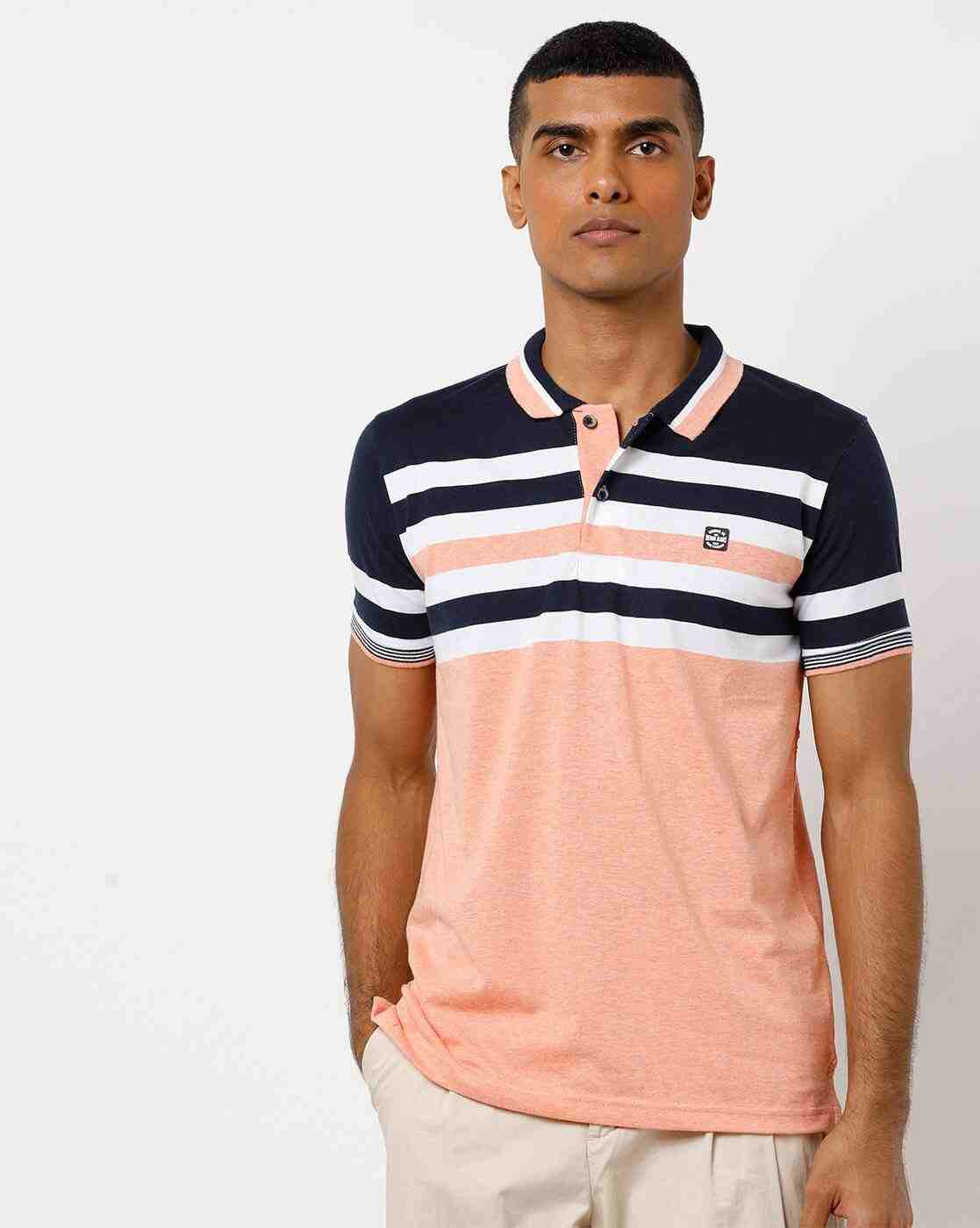 DUKE | Slim Fit Pocket Polo T-shirt with Stripes|0