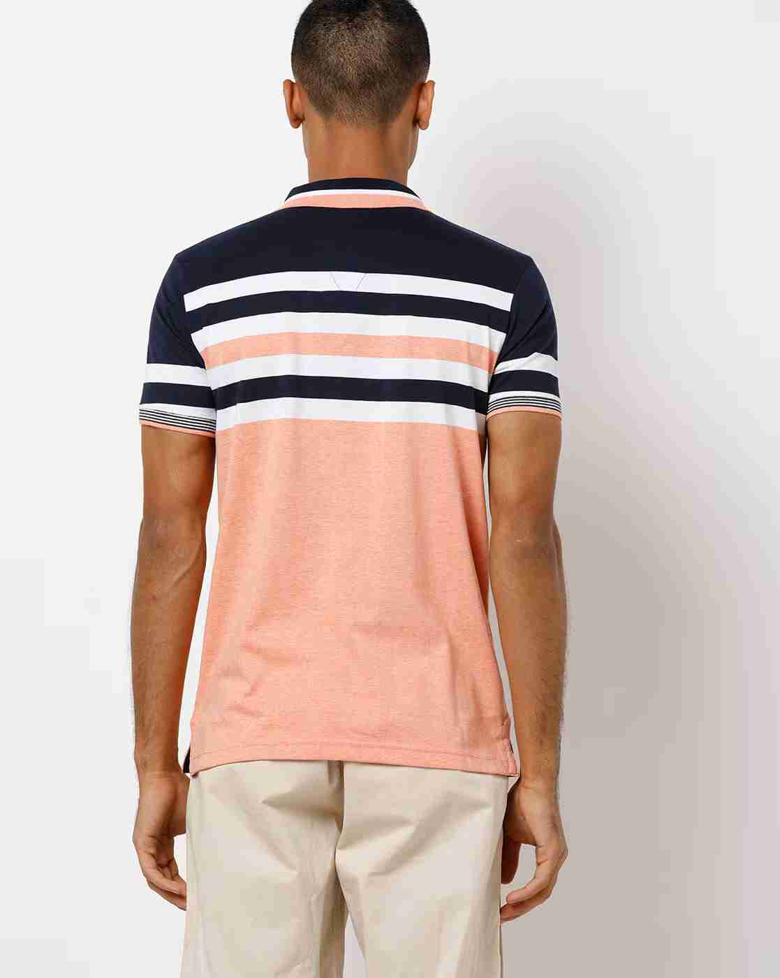 DUKE | Slim Fit Pocket Polo T-shirt with Stripes|1