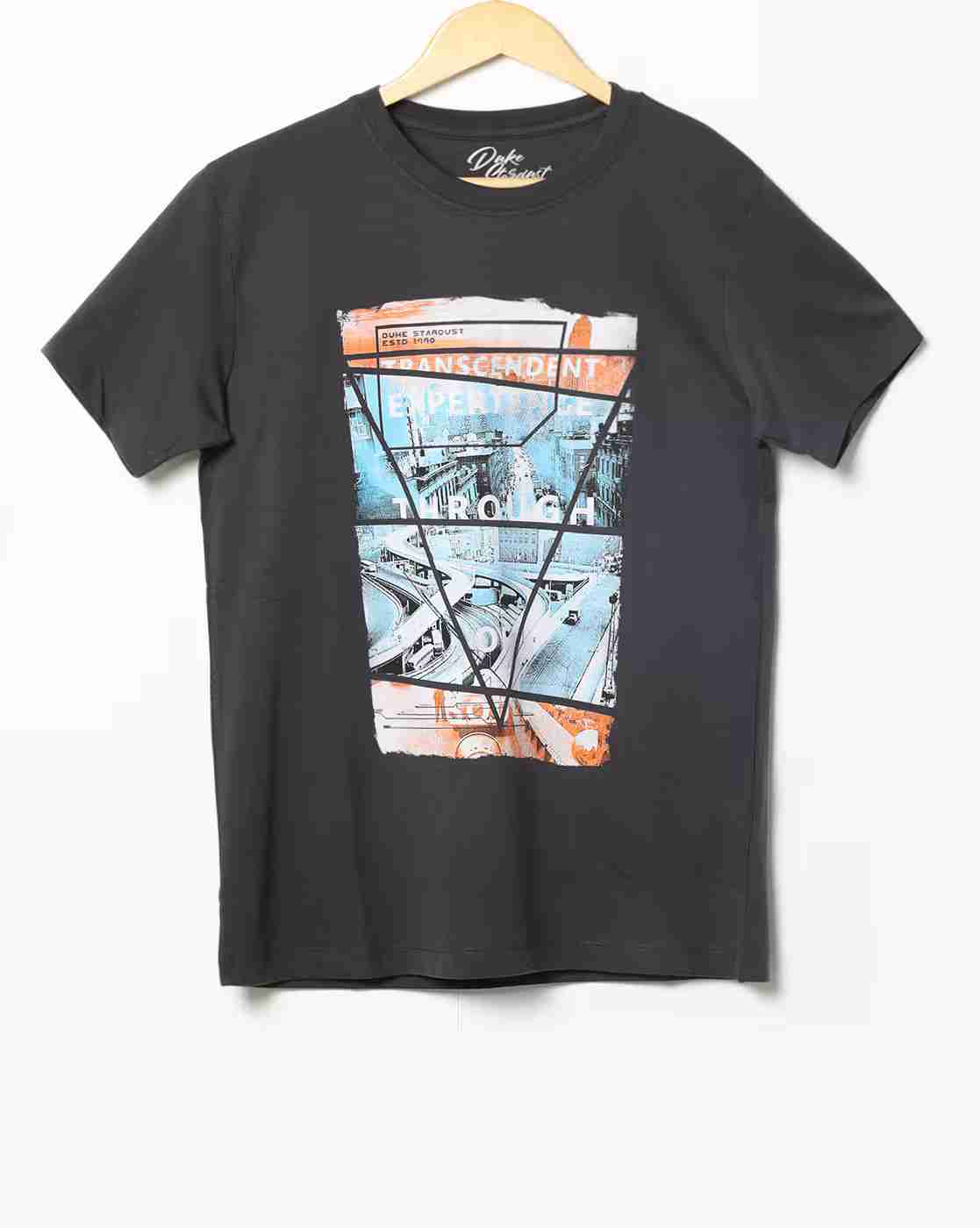 Slim Fit Graphic Print Crew-Neck T-shirt
