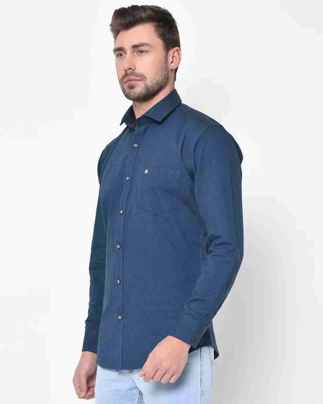 DUKE | Slim Fit Shirt with Patch Pocket|1