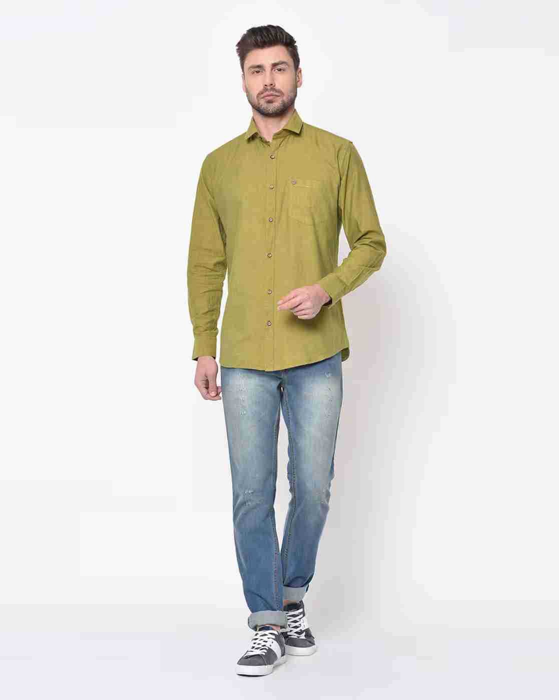 DUKE | Slim Fit Shirt with Patch Pocket|4