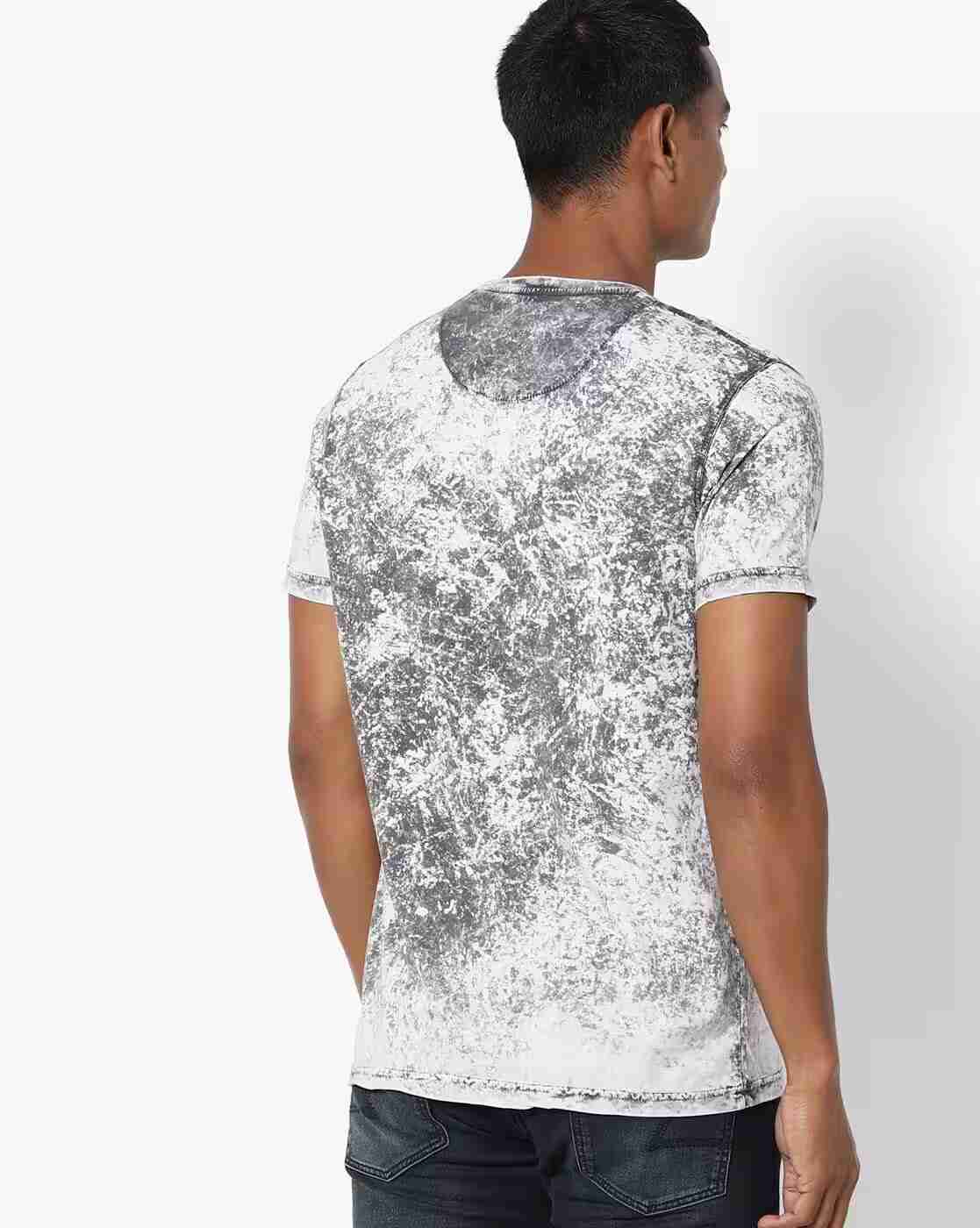 DUKE | Tie-&-Dye Slim Fit Crew-Neck T-shirt|1