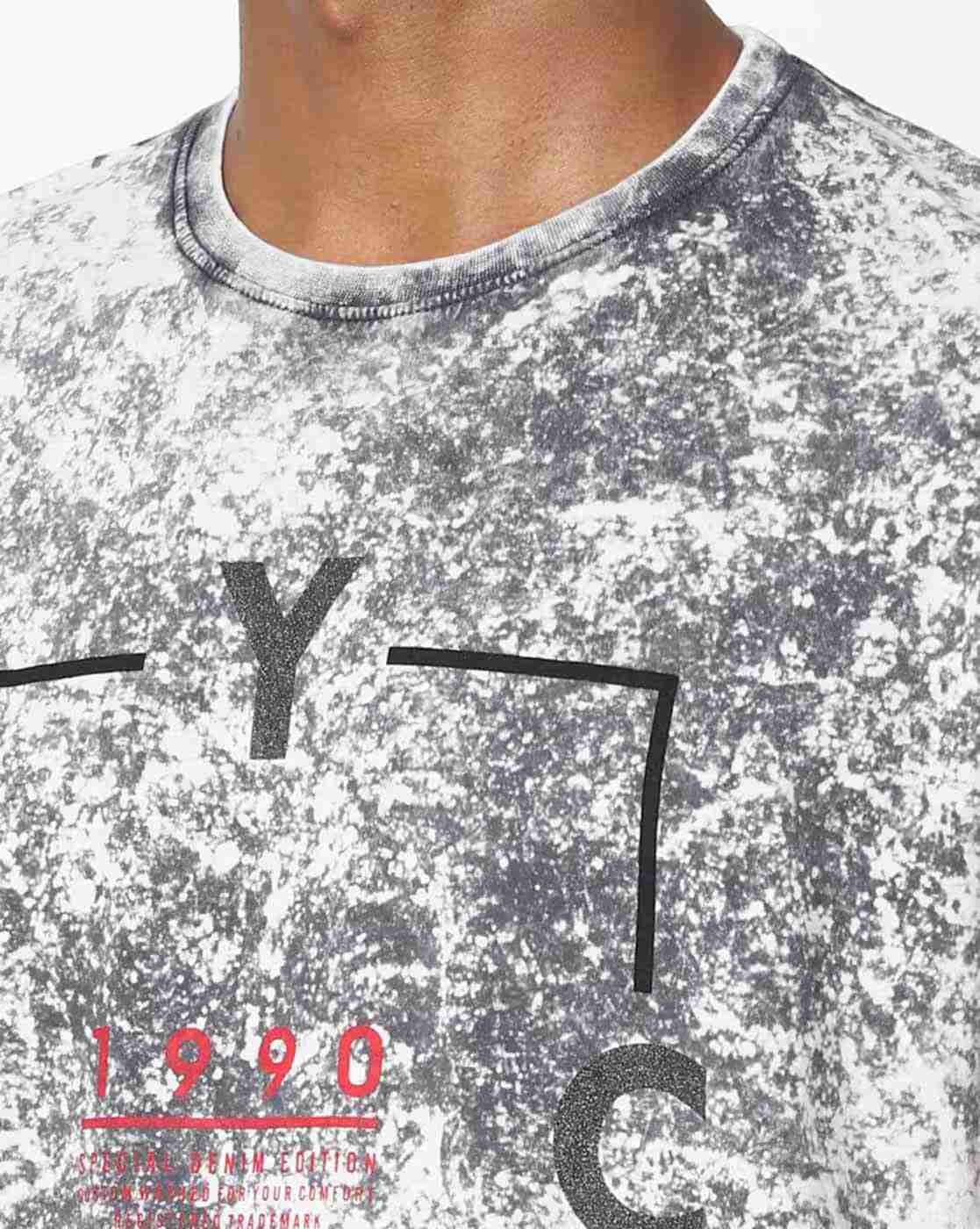 DUKE | Tie-&-Dye Slim Fit Crew-Neck T-shirt|2
