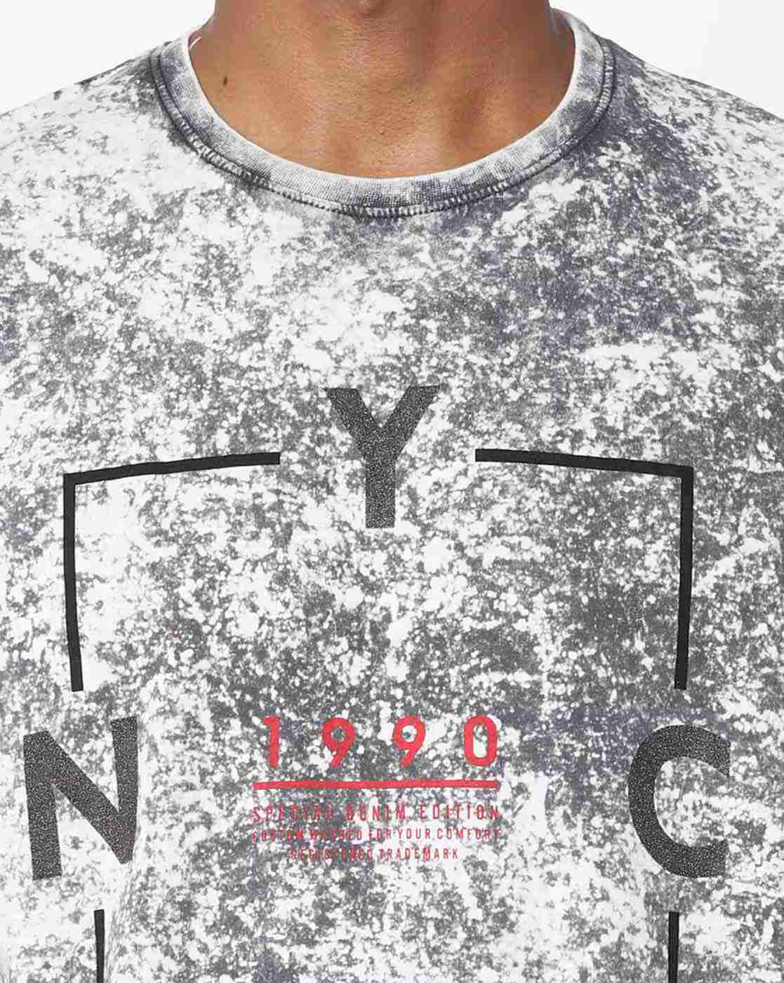 DUKE | Tie-&-Dye Slim Fit Crew-Neck T-shirt|3