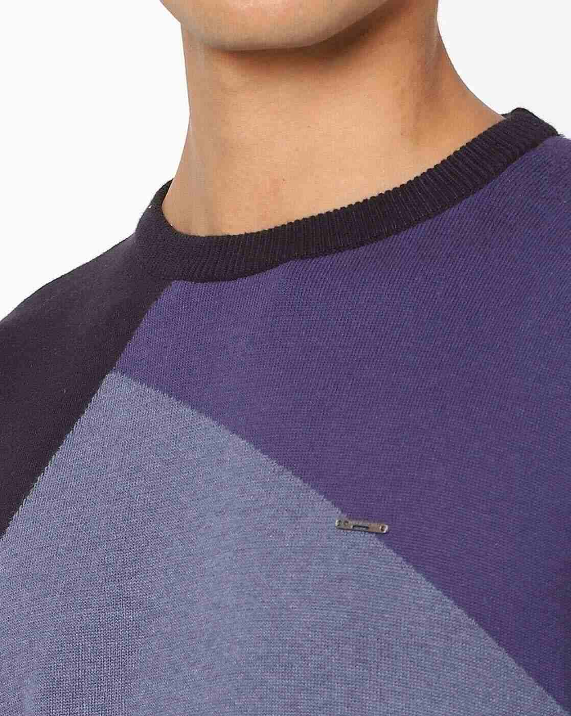 DUKE | Colourblock Crew-Neck Pullover|2