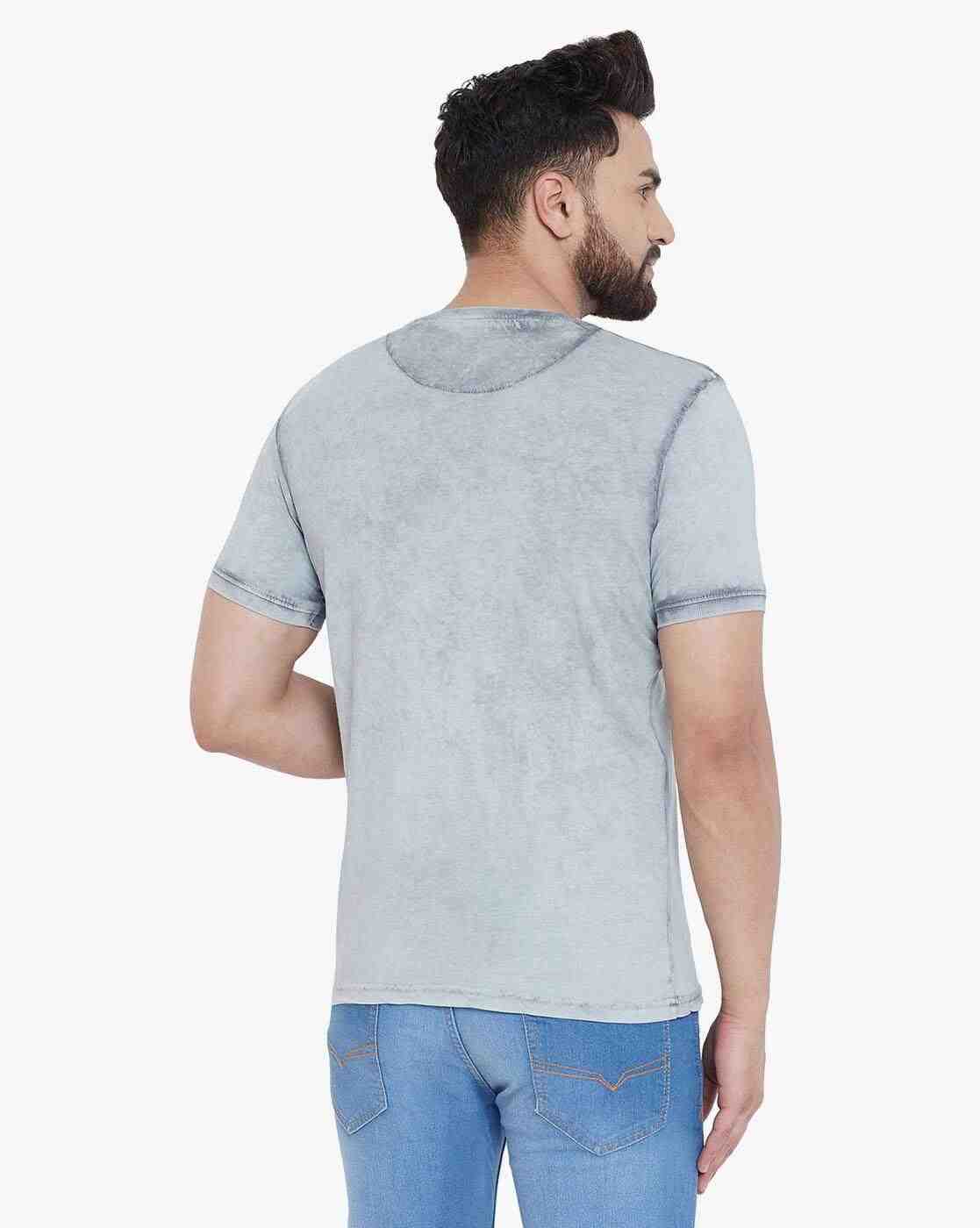 DUKE | Slim Fit Typographic Print Crew-Neck T-shirt|3