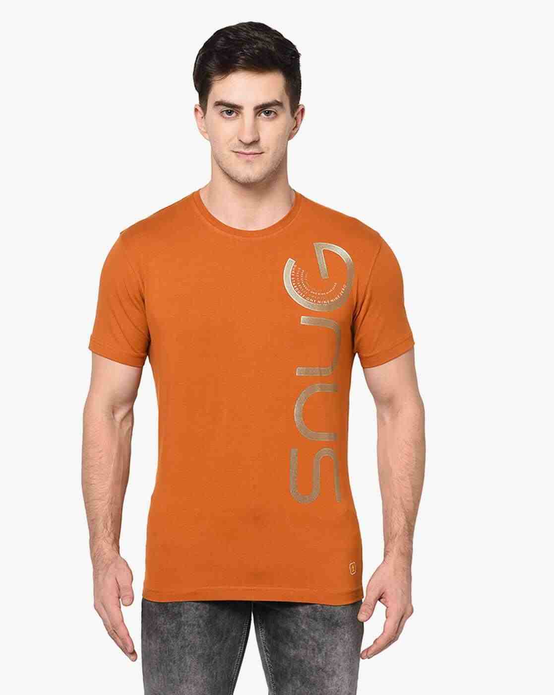 DUKE | Slim Fit Typographic Print Crew-Neck T-shirt|0