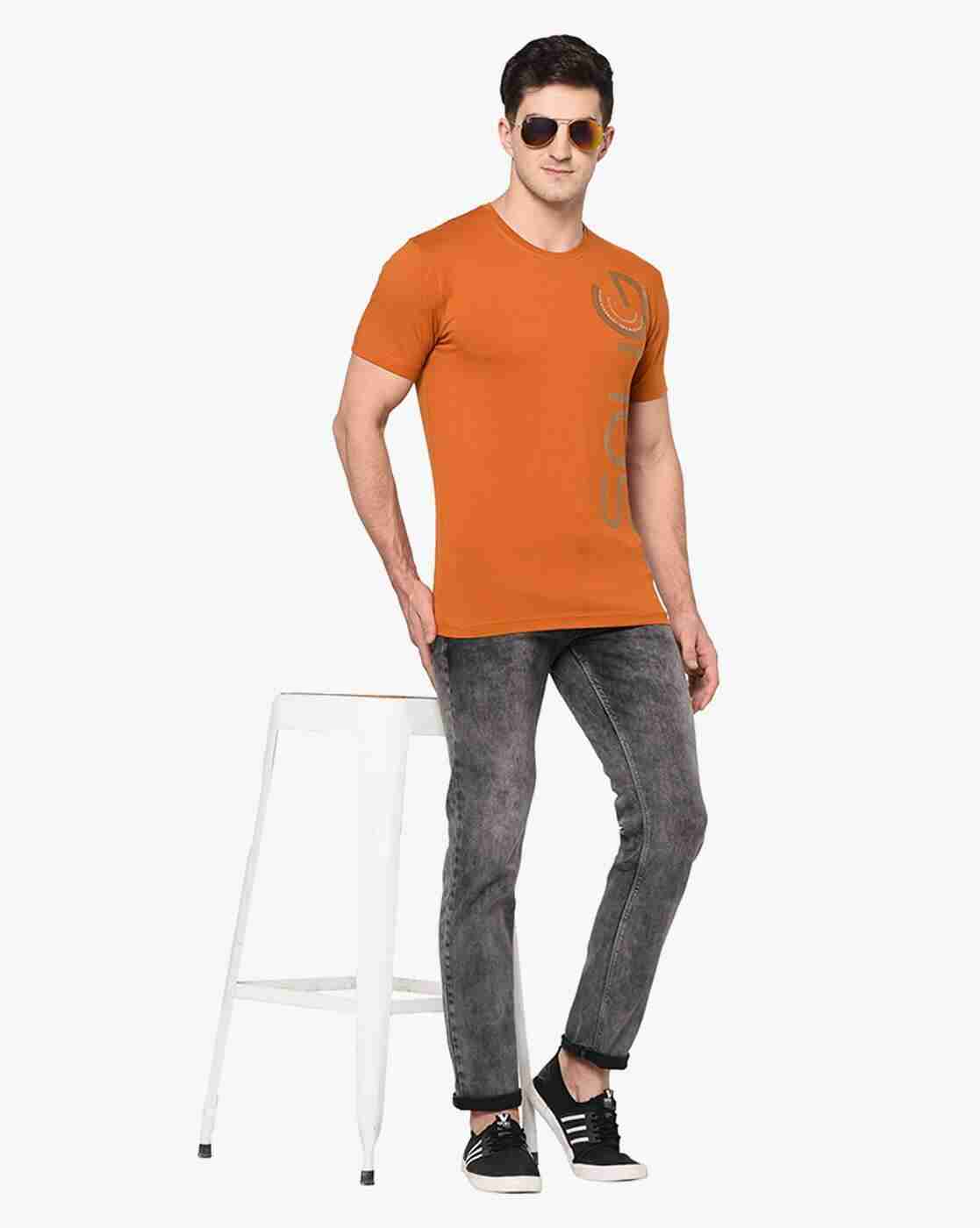 DUKE | Slim Fit Typographic Print Crew-Neck T-shirt|4
