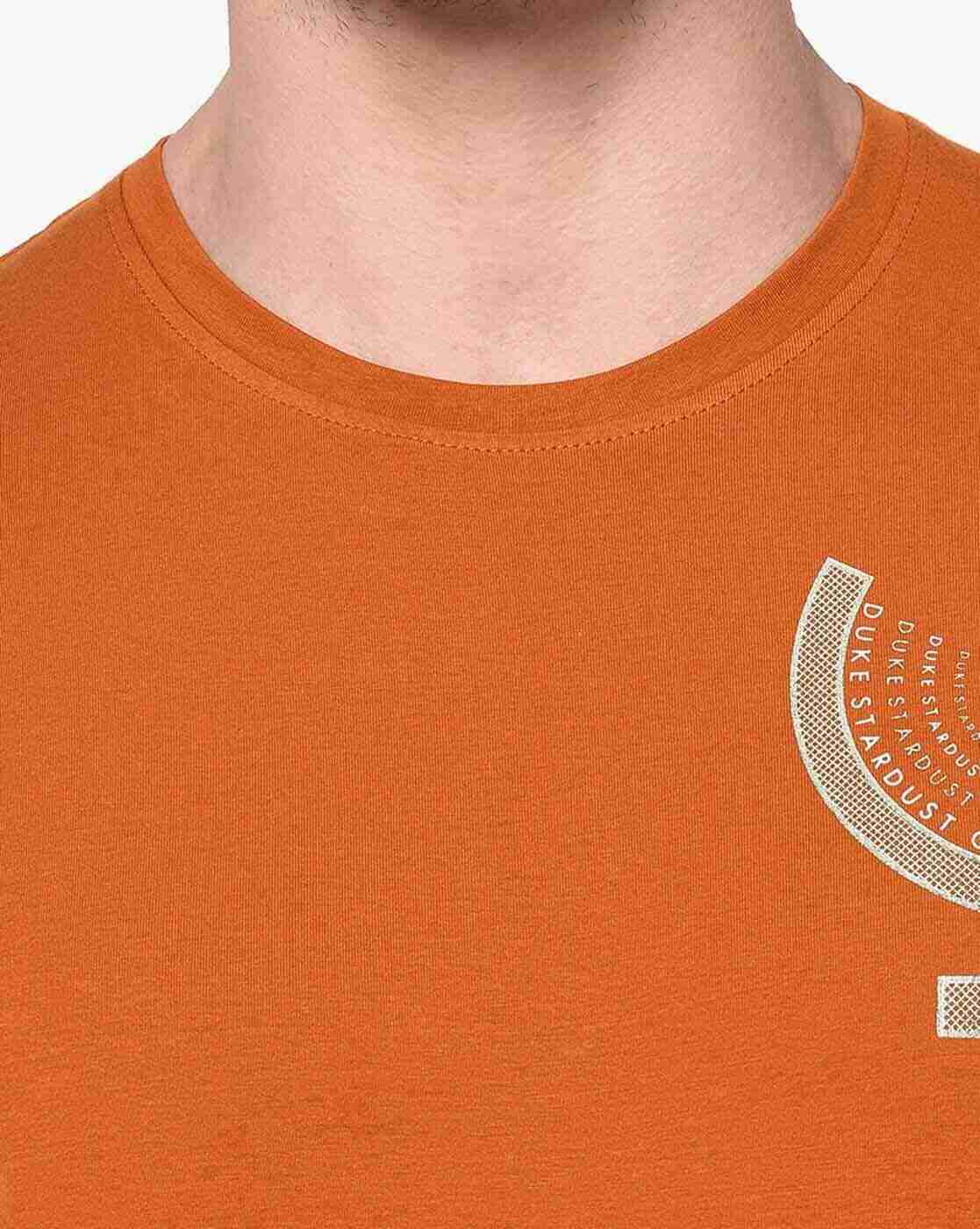 DUKE | Slim Fit Typographic Print Crew-Neck T-shirt|5