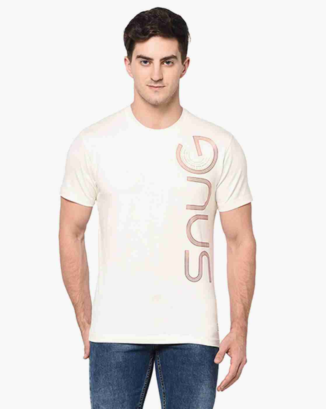 Slim Fit Typographic Print Crew-Neck T-shirt