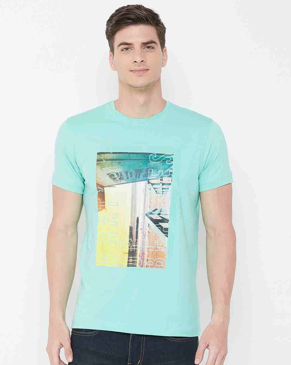 Graphic Print Slim Fit Crew-Neck T-shirt