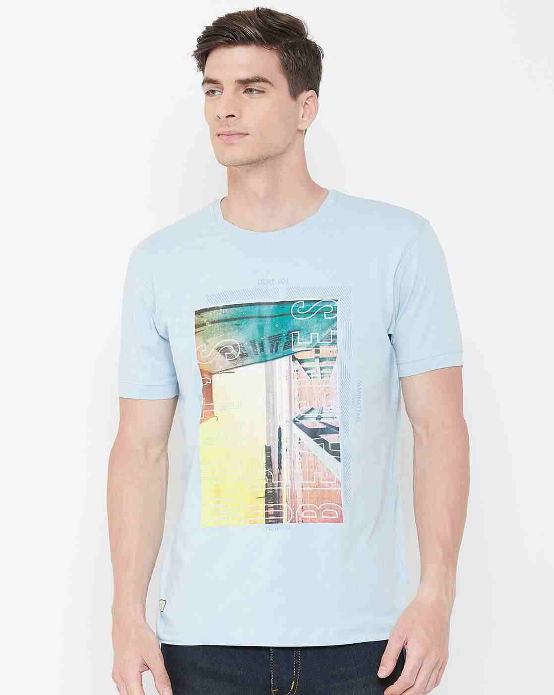 DUKE | Graphic Print Slim Fit Crew-Neck T-shirt|0