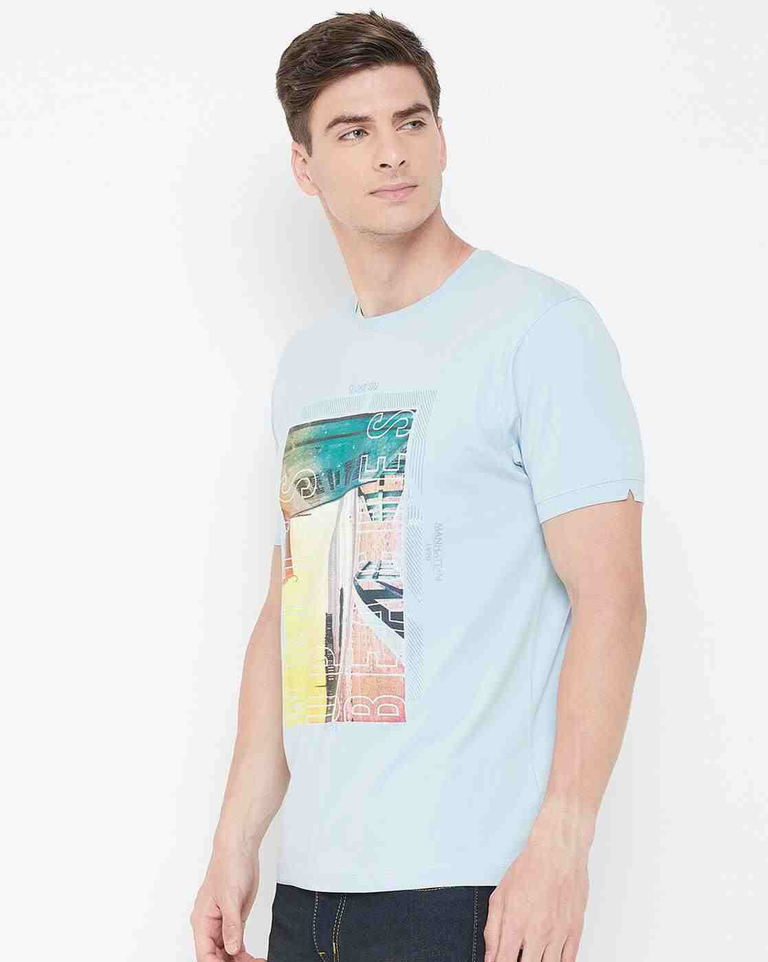 DUKE | Graphic Print Slim Fit Crew-Neck T-shirt|1