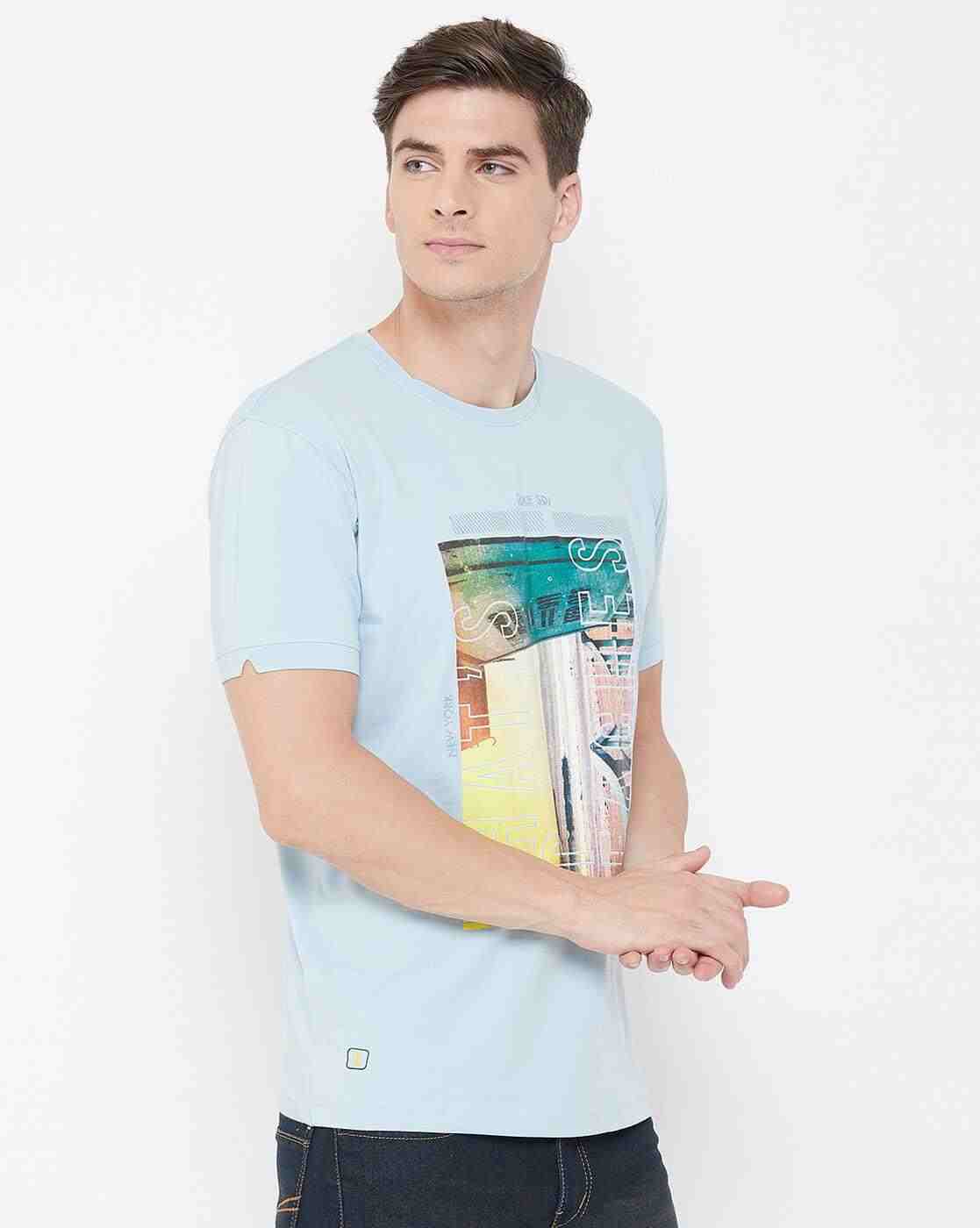 DUKE | Graphic Print Slim Fit Crew-Neck T-shirt|2