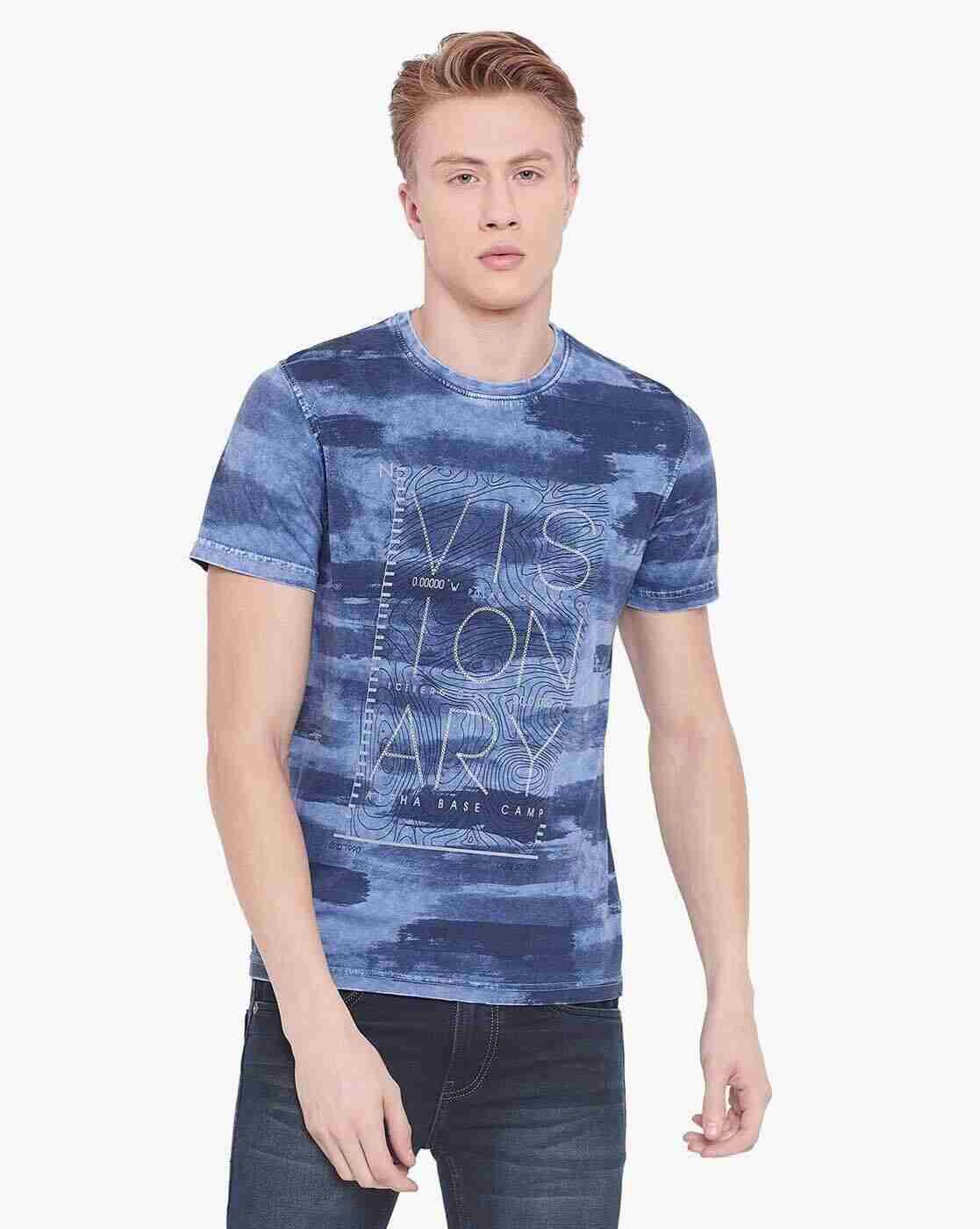 DUKE | Printed Slim Fit Crew-Neck T-shirt|0