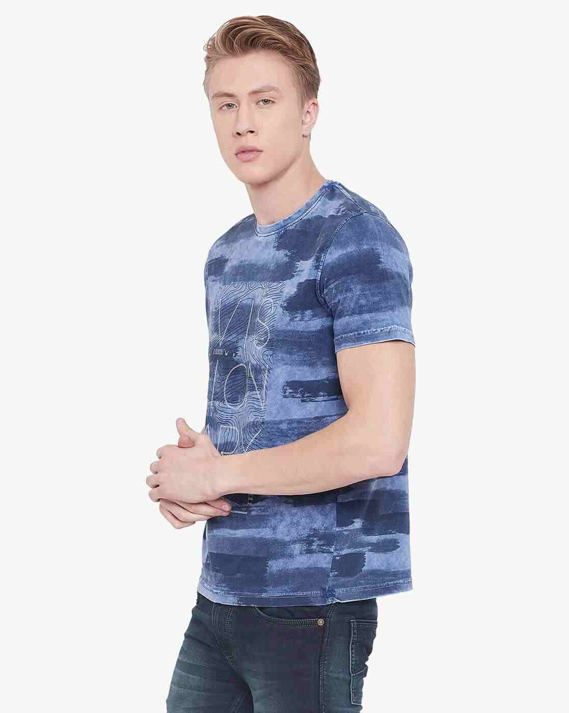 DUKE | Printed Slim Fit Crew-Neck T-shirt|1